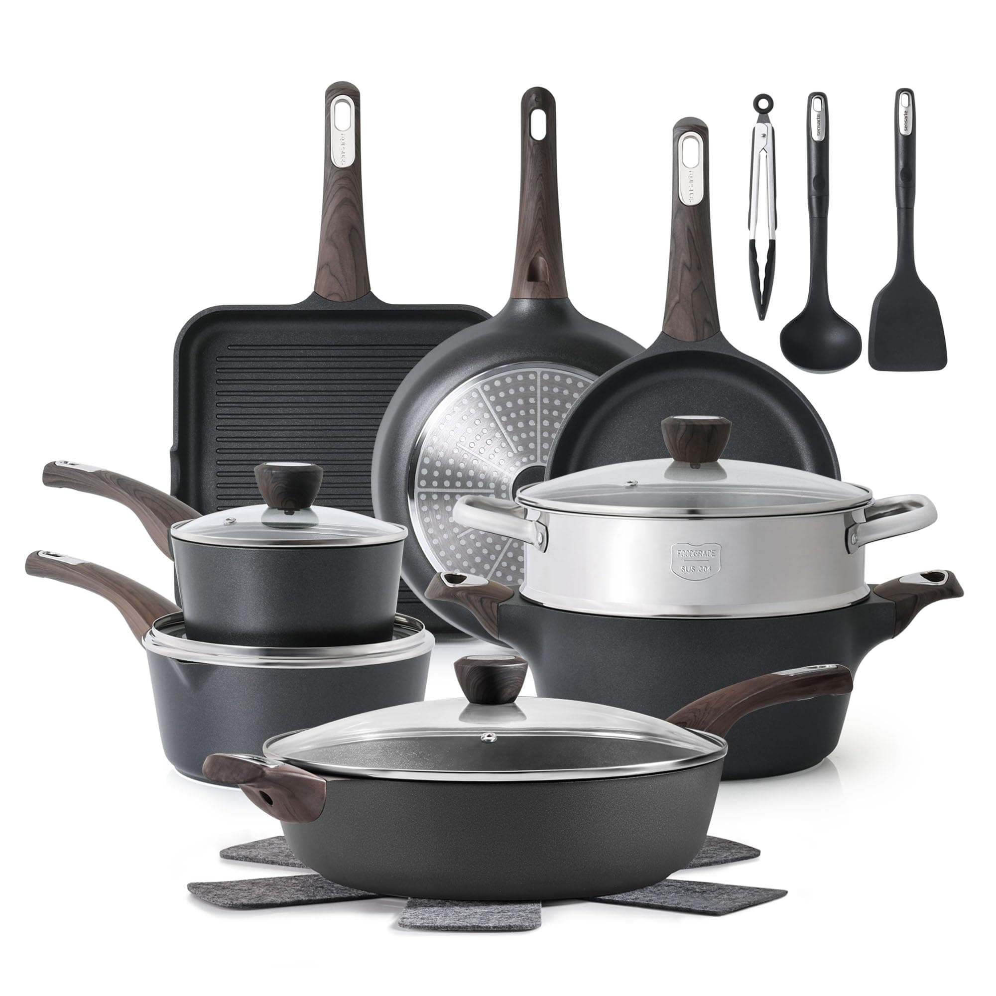 SENSARTE Nonstick Cookware Set
