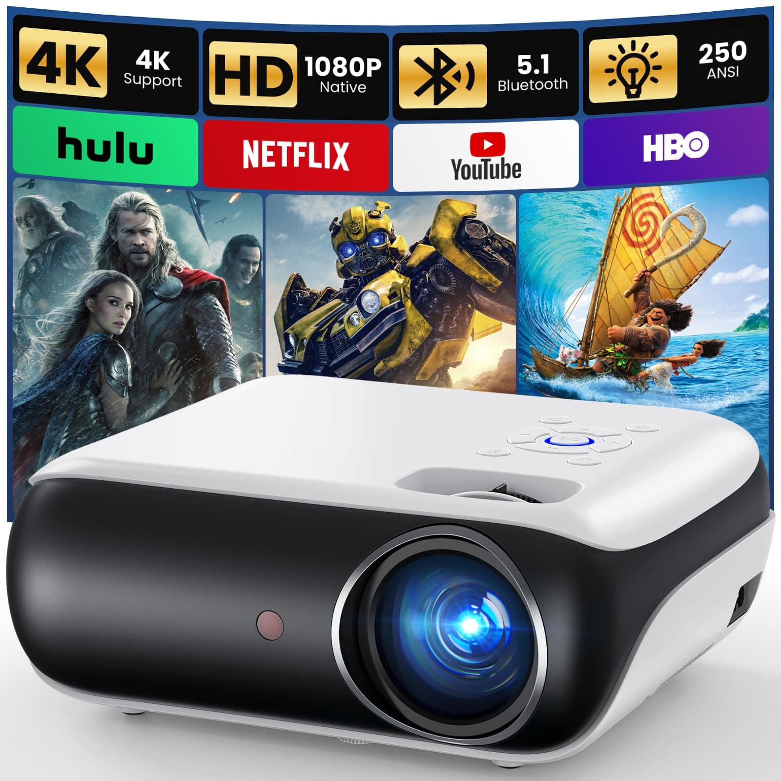 HAPPRUN Native Projector