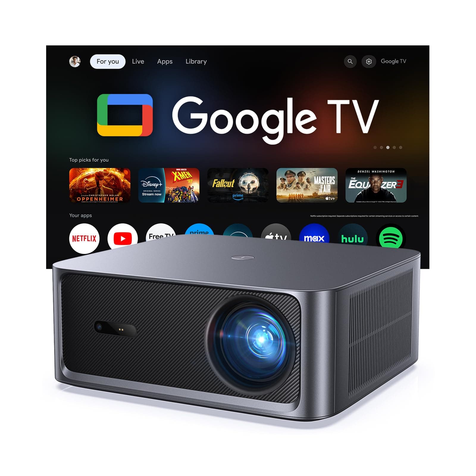 HAPPRUN Google TV 4K Projector