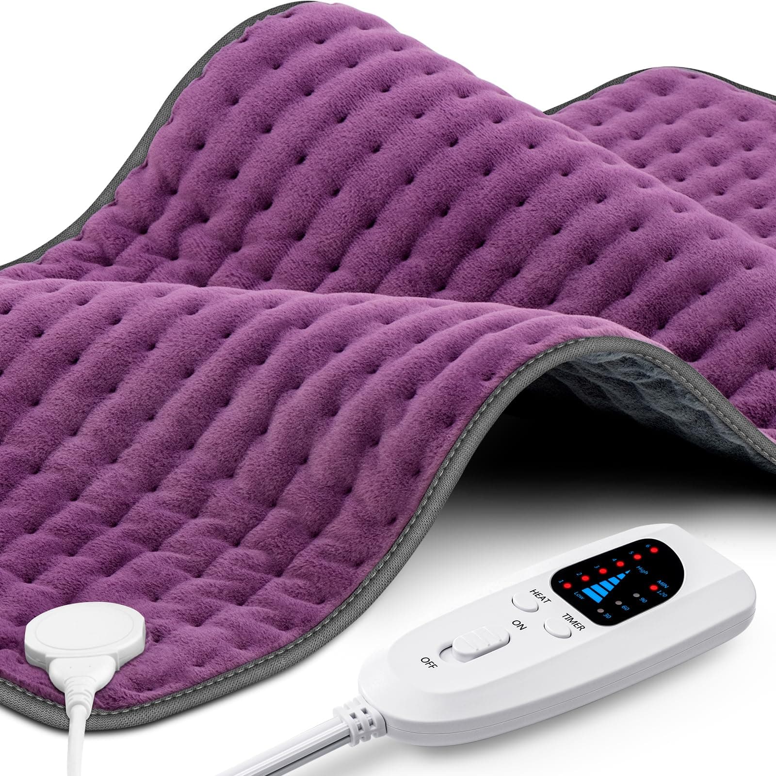 Heating Pad XXXL for Back Pain Relief, Extra Large Heated Pad for Neck/Shoulders/Legs/Knees/Feet/Cramps, Birthday Mothers Day Gifts for Mom Women Wife Grandma Her, 6 Heat Settings, Auto-Off, 17"x33" P
