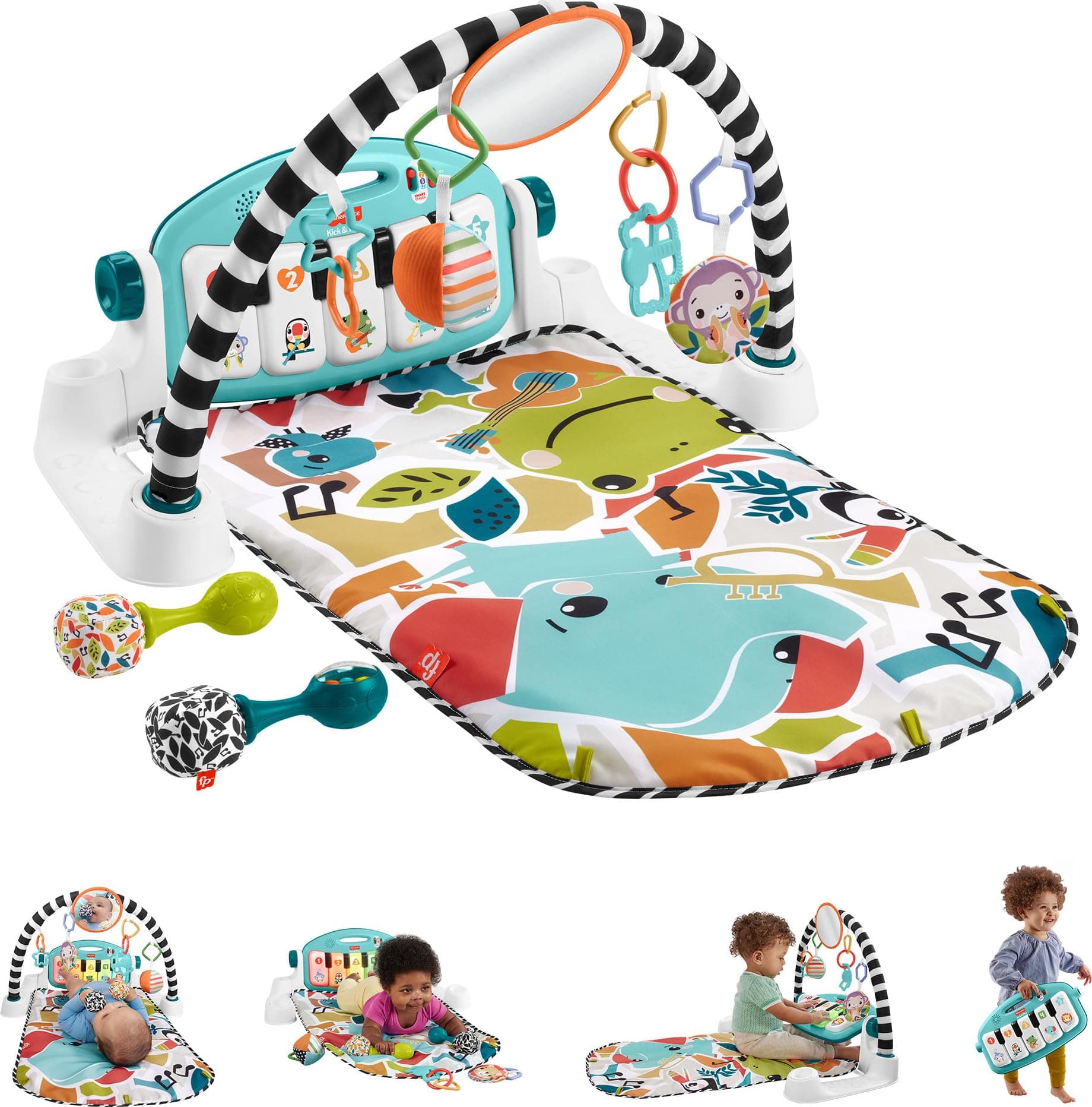 Fisher-Price Deluxe Kick & Play Piano Gym Activity Center