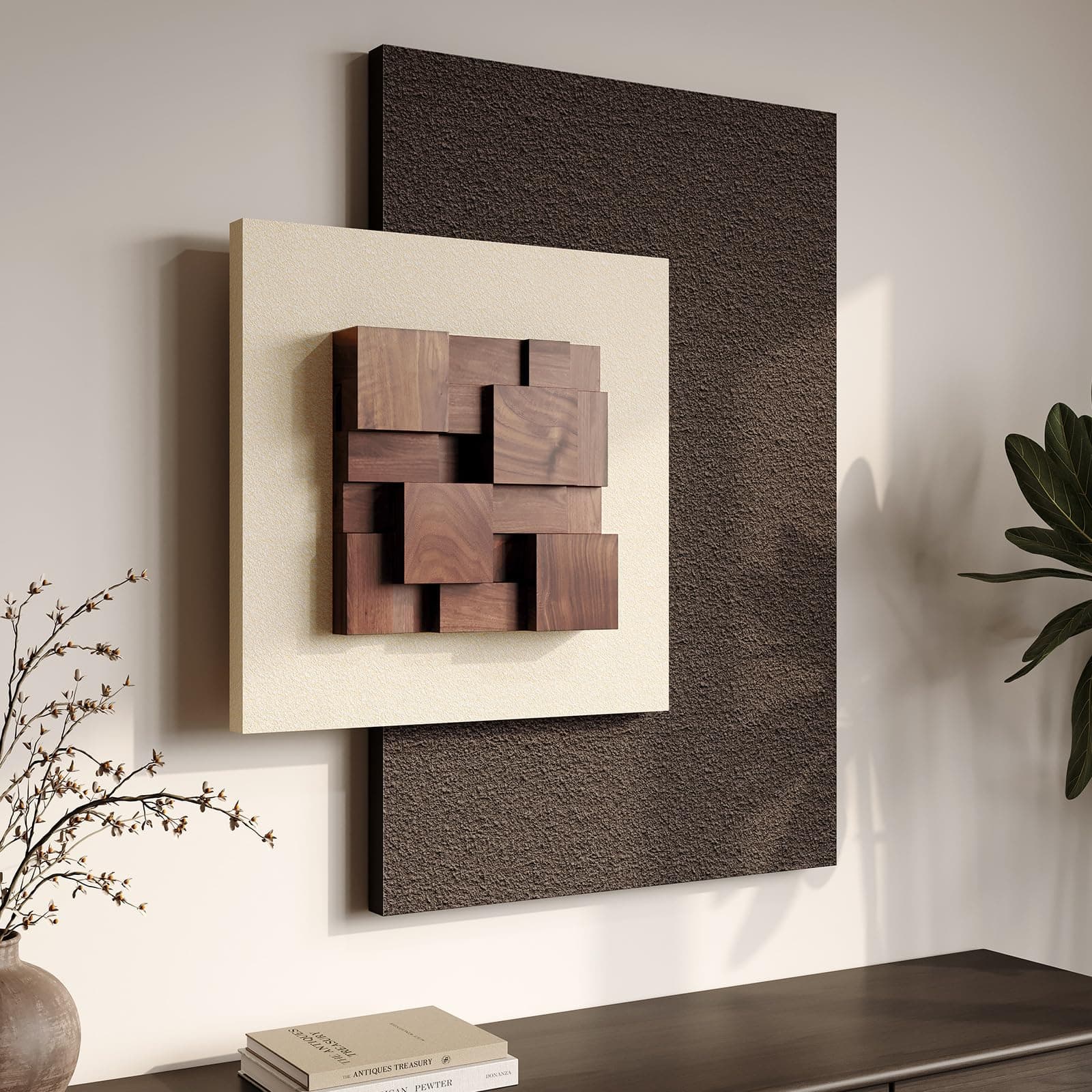 CUSPIN 3D Geometric Wood Wall Art