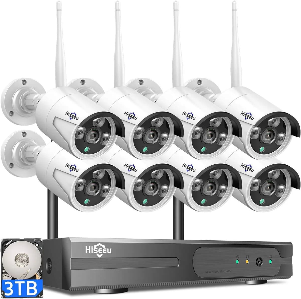 Hiseeu Wireless Security Camera System