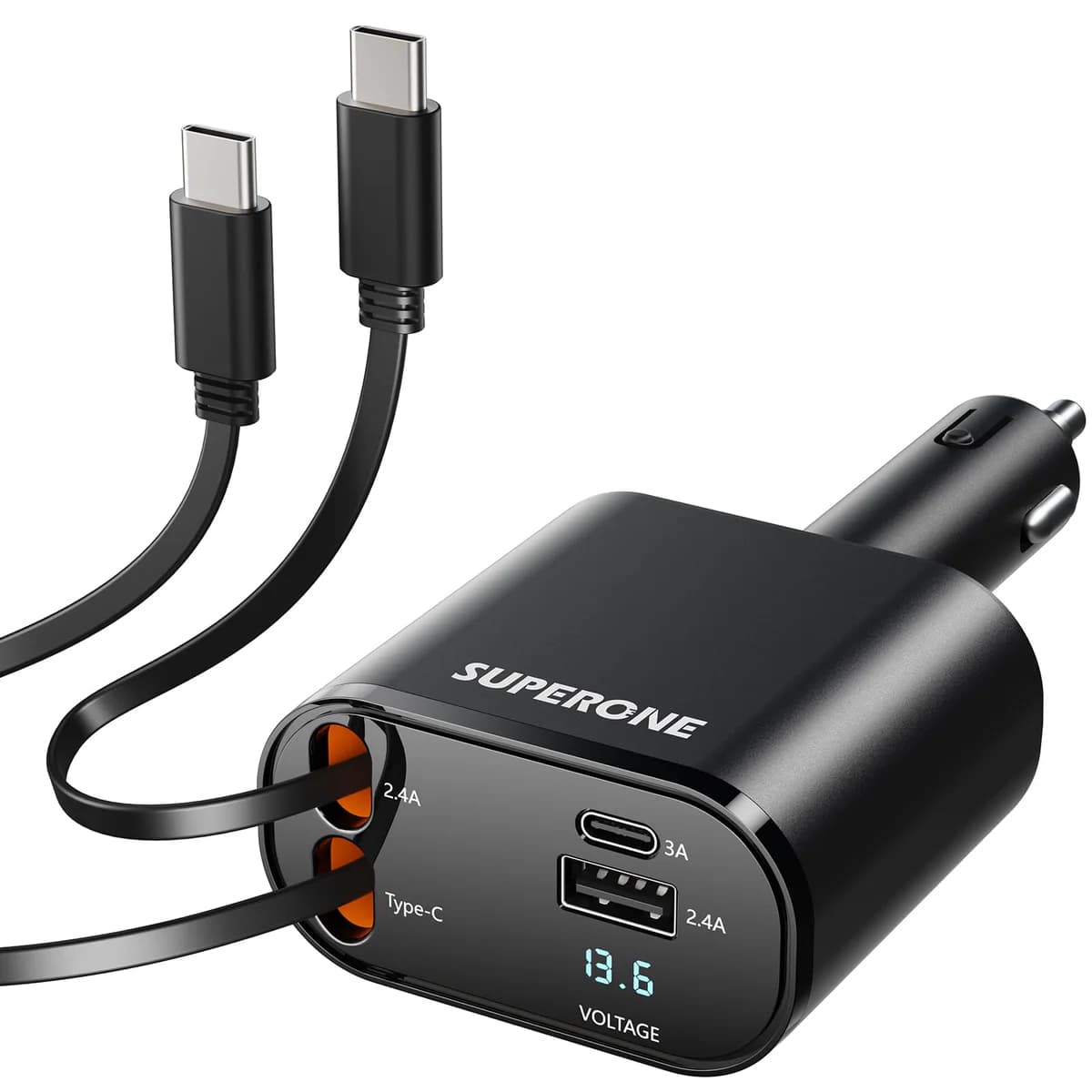 SUPERONE 3-Port USB Car Charger