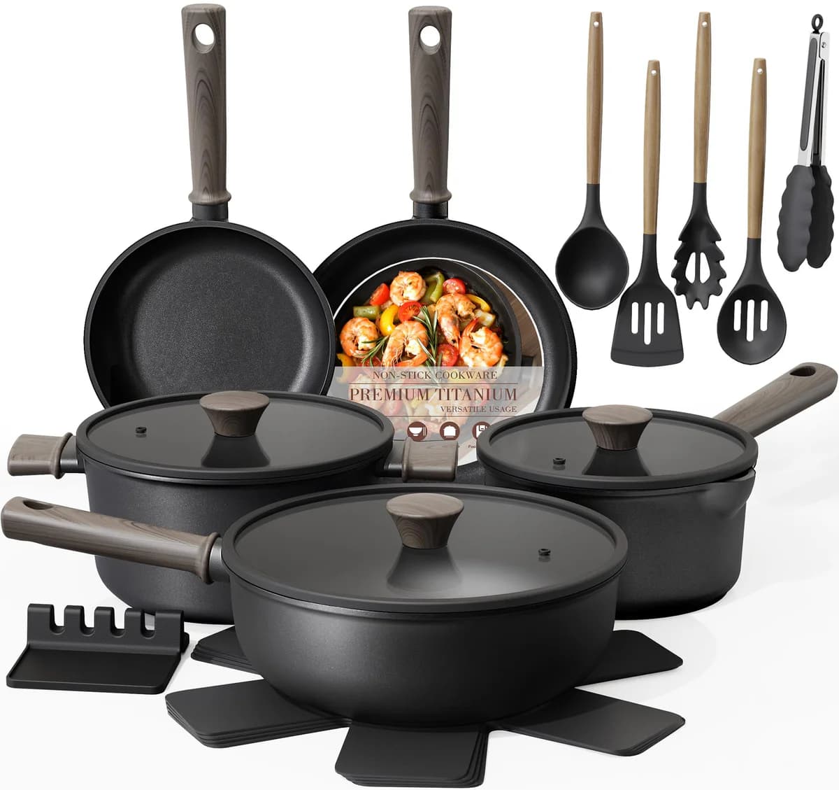 Astercook Premium Titanium Nonstick Cookware Set