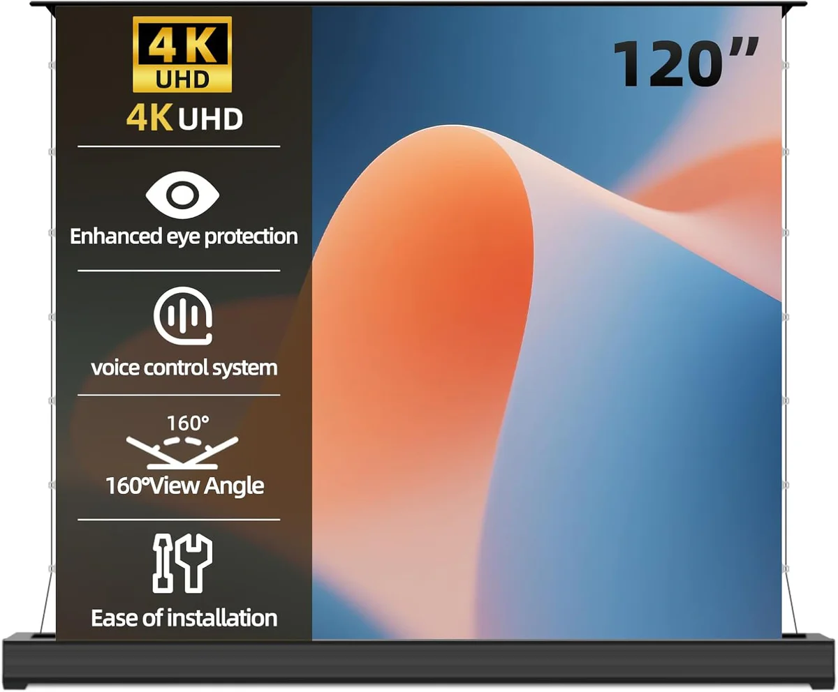 Acmejm Motorized Projector Screen 120 Inch