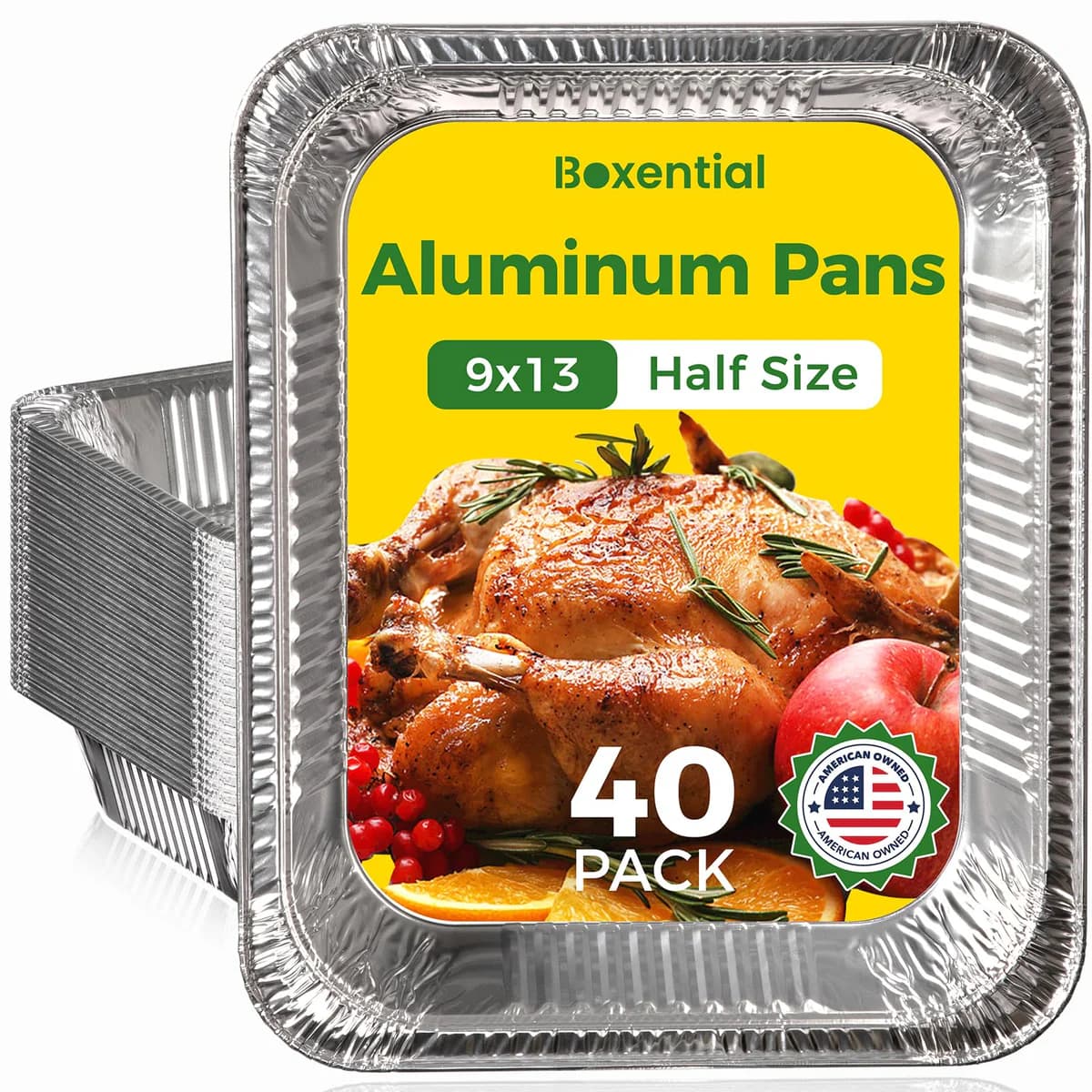 Boxential Disposable Aluminum Foil Pans