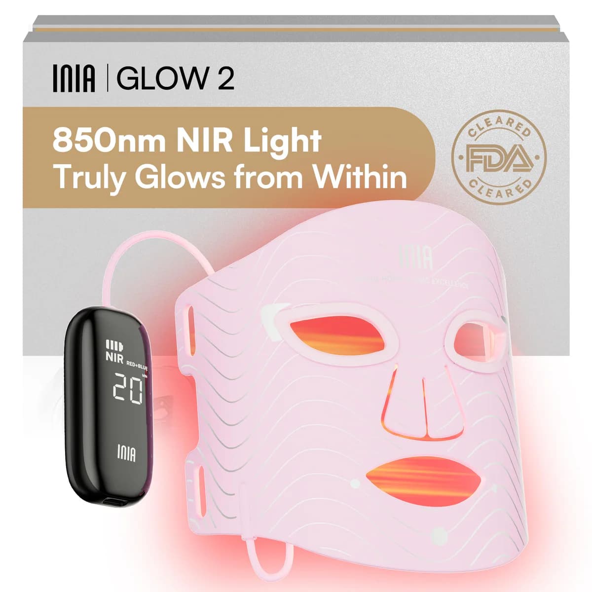 INIA Glow 2 Red Light Therapy Mask