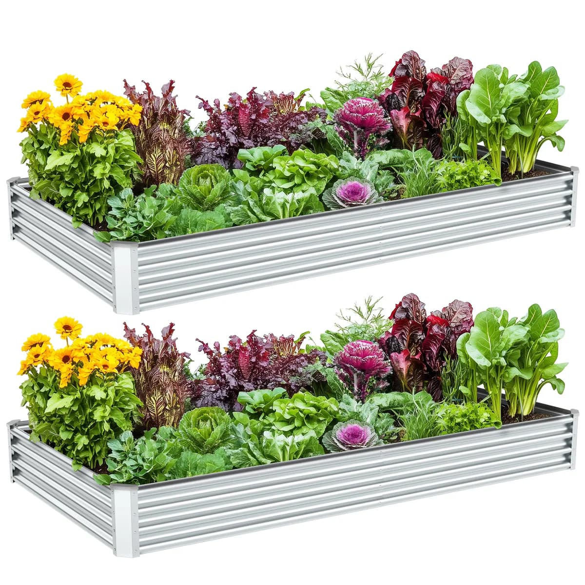 AYEN GUARD Galvanized Raised Garden Bed