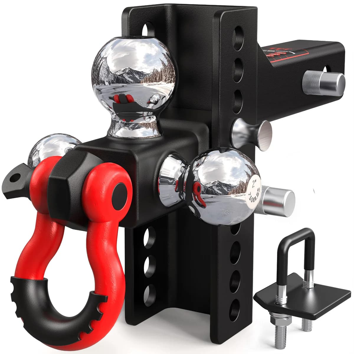 TYT Adjustable Tri-Ball Trailer Hitch