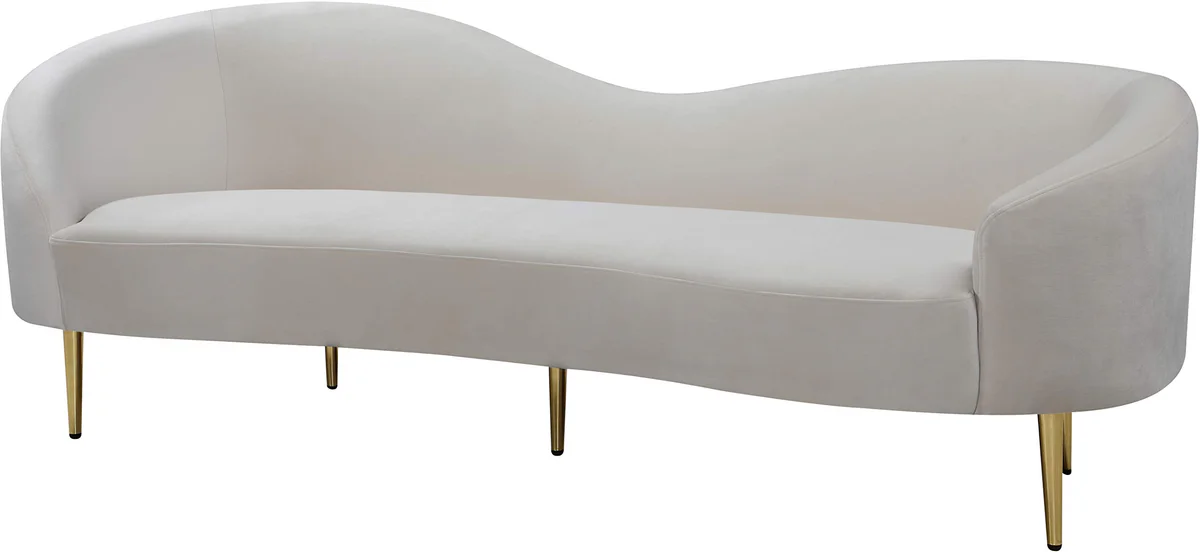 Meridian Furniture Velvet Sofa