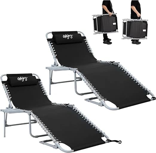 WEJOY Folding Tanning Chairs