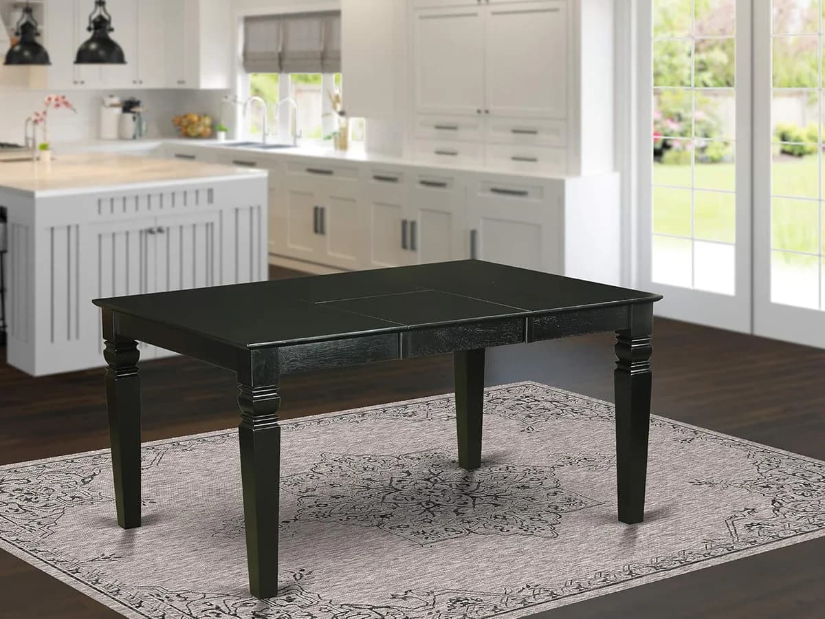 East West Furniture Rectangular Dining Table with Butterfly Leaf