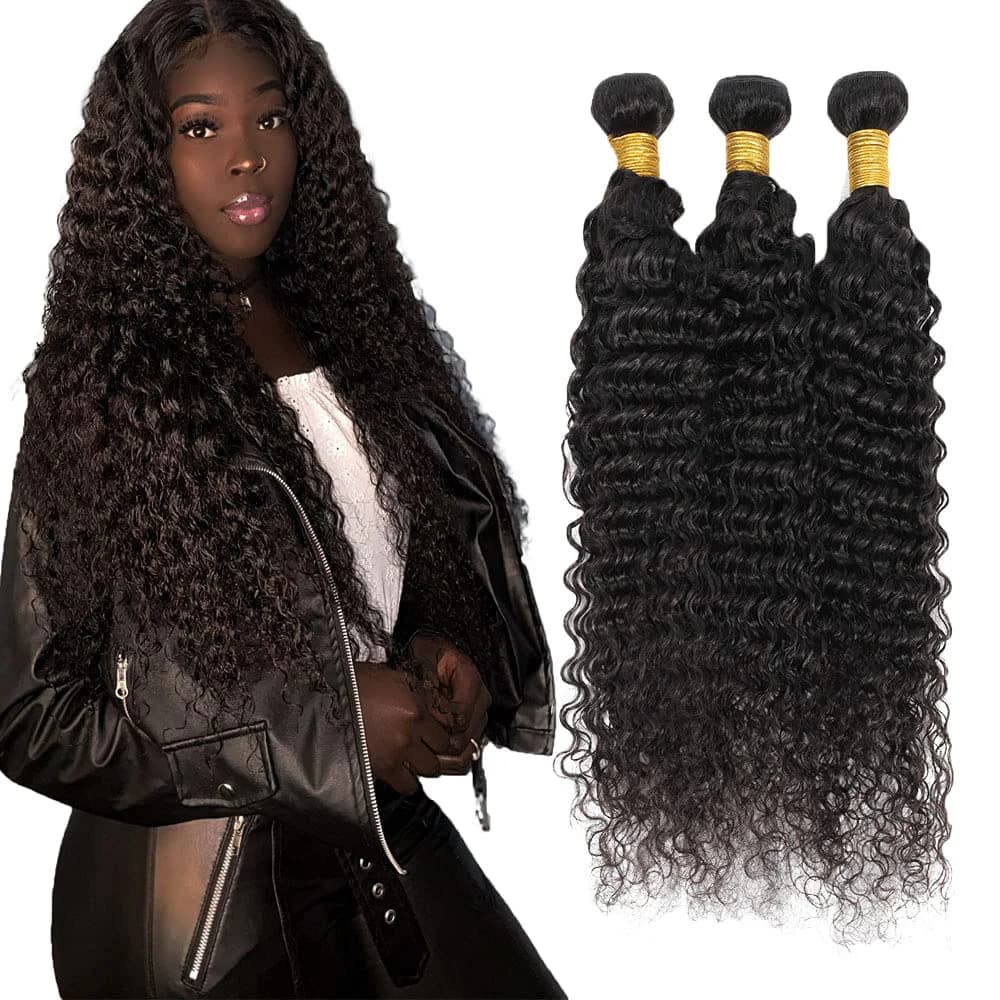 NerriHou Deep Wave Human Hair Bundles