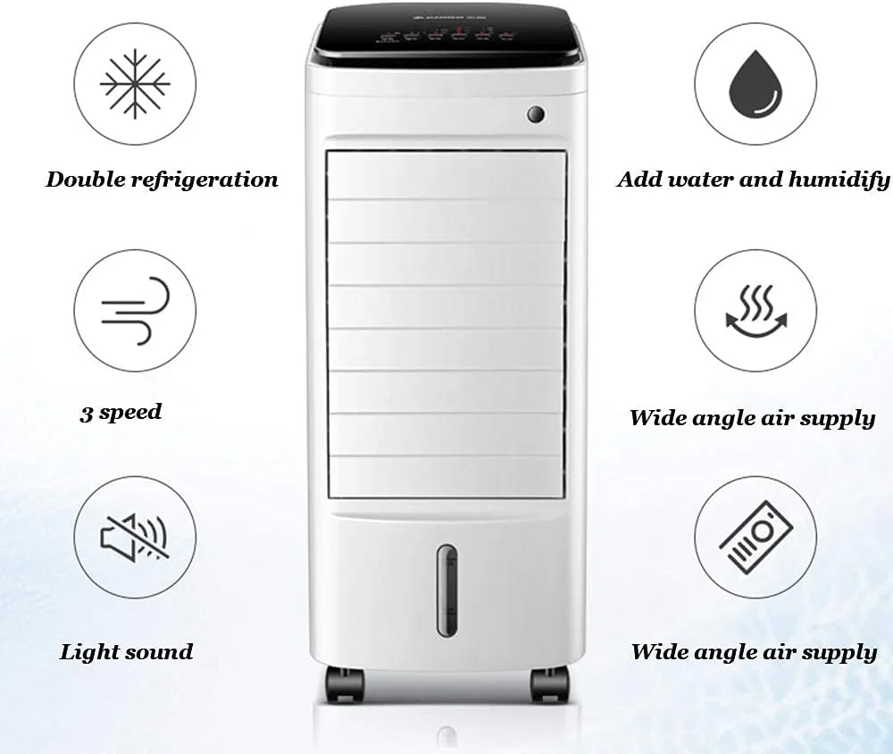 YWangQiang Evaporative Air Cooler Fan Humidifier