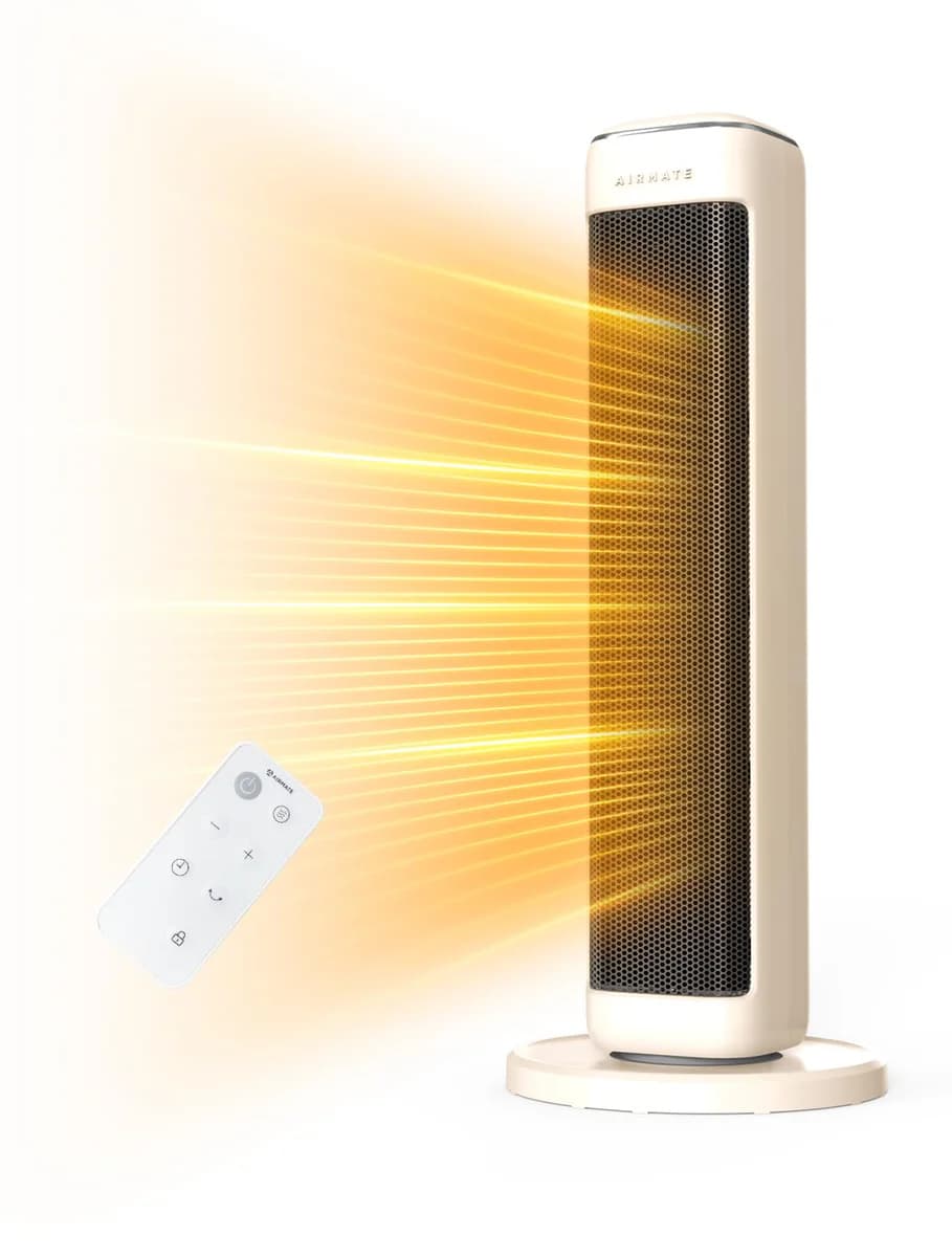 AIRMATE Ceramic Tower Heater with Remote