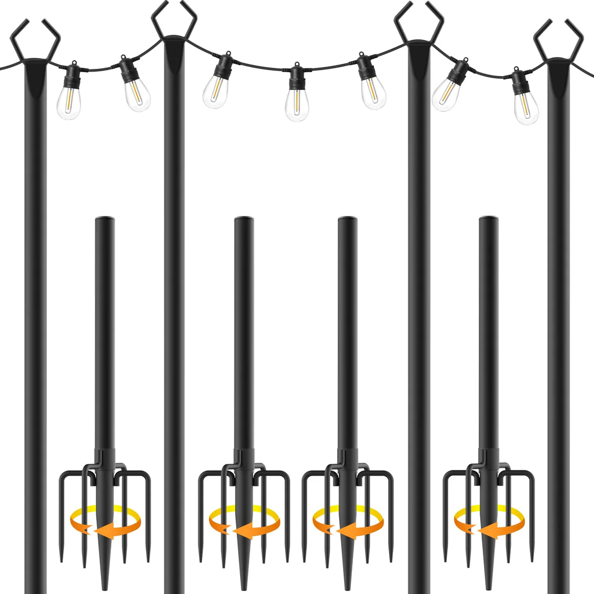 AILBTON String Light Poles