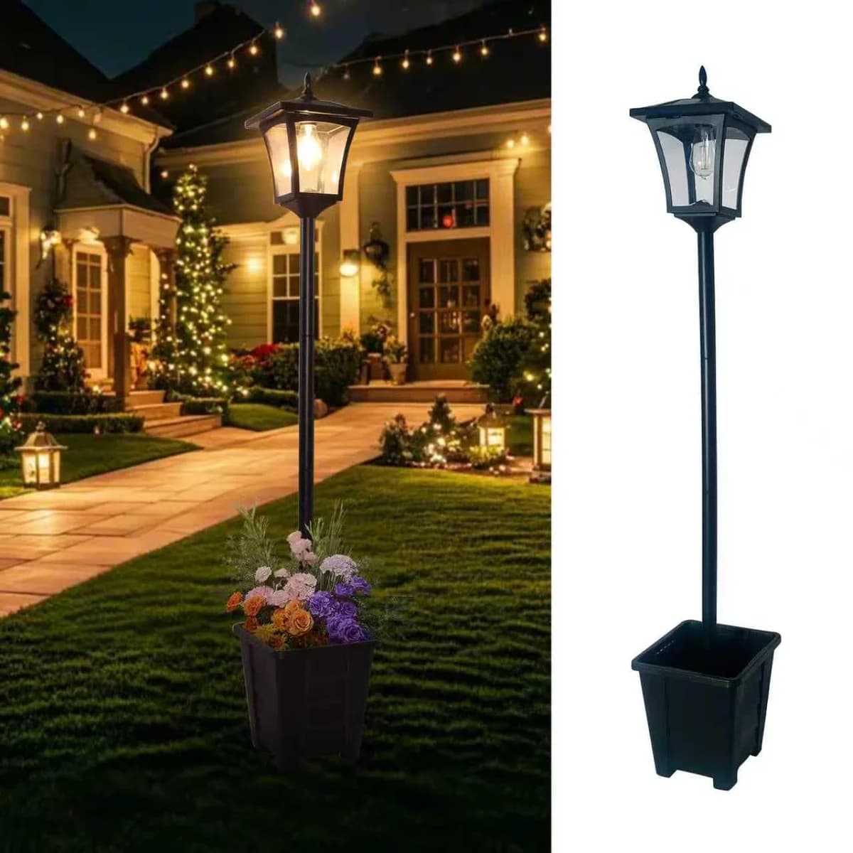LEOKED Solar Lamp Post
